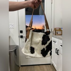 Cowhide purse